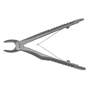 Forceps d'extraction dentaire en acier inoxydable pour bébé, modèle anglais Kelin, pour incisives supérieures, poignée à ressort - Product Image 4