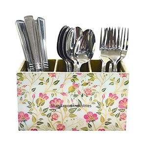 Nouvelle conception MDF porte-couverts organisateur à la main pour ustensiles de cuisine Table à manger support de stockage porte-couverts - Product Image 1