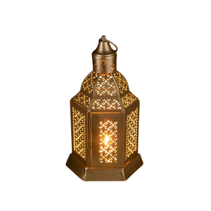 Linterna colgante ecológica hecha a mano de Metal Dorado de la más alta calidad, linterna decorativa de diseño moderno para decoración festiva del hogar - Product Image 5