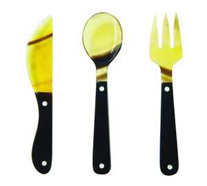 ชุดช้อนส้อมมีดสแตนเลสชุดเครื่องใช้บนโต๊ะอาหารสำหรับร้านอาหาร1ท่านผู้ซื้อ1คน - Product Image 1