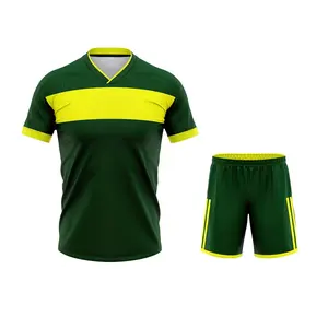 Uniforme de fútbol personalizado para hombres de CLUB DE SERVICIOS OEM 2025 de alta calidad, conjunto de uniformes de fútbol unisex 100% poliéster, uniformes completos de fútbol - Product Image 1