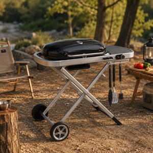 Parrilla <span class=keywords><strong>de</strong></span> <span class=keywords><strong>Gas</strong></span> Plegable con Certificación ETL CE GS, Acabado Esmaltado, Compacta y Portátil, EU 2016/426, OEM, Venta al Por Mayor <span class=keywords><strong>de</strong></span> Fábrica - Product Image 1