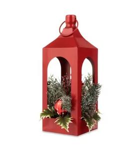 Linternas de diseño de Metal de hierro de colores de tendencia industrial para decoración interior y exterior diseño fabuloso linternas hechas a mano - Product Image 1