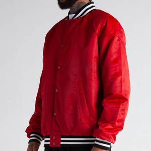 Chaqueta universitaria de lana de alta calidad para hombre, estilo Letterman, larga, fina, para invierno, a prueba de viento, con forro de seda estampado, teñida lisa, moda para mujer - Product Image 2