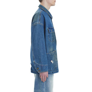 Top Selling Men's Denim Jackets Jeans Denim Made Customized Winter Jean Jackets With Multi Pockets - Product Image 3