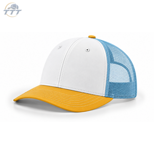 หมวกแก๊ป Trucker แบบกำหนดเอง ขายส่งจากเวียดนาม หมวก Snapback 6 แผง ตาข่ายปักโลโก้ OEM ODM หมวกกีฬากลางแจ้ง ผ้าฝ้ายผสมโพลีเอสเตอร์ - Product Image 3