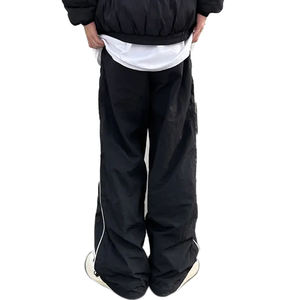 Pantalones Deportivos de Lona de Nailon y Elastano, Personalizados, Ligeros, Casuales, de Pierna Ancha, Cintura Elástica, Resistentes al Viento, de Secado Rápido, Impermeables y Transpirables para Hombre - Product Image 4