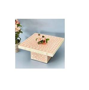 Support à gâteau incrusté d'os de haute qualité pour ustensiles de cuisine et restaurants, plateau tournant pour la décoration de gâteaux - Product Image 6