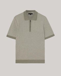 Pull polo élégant de luxe en tricot pour hommes, streetwear 100% en coton doux avec logo personnalisé et broderie - Product Image 5