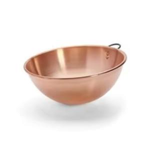 Handcrafted copper serving bowl <b>used</b> in heritage-inspired home decor for food serving during religious or special events - Product Image 6