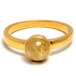 พลอยทัวร์มาลีนสีเหลืองธรรมชาติซ้อนแหวนของขวัญวันเกิดเครื่องประดับแหวน