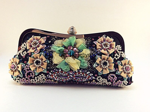 Fashion Embroidered Clutch Purse <b>Handbag</b> for Women Ethnic Designer Style by Tradebyd - Product Image 3