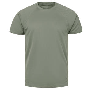 เสื้อยืดสำหรับผู้ชายใส่วิ่งออกกำลังกายผ้าโพลีเอสเตอร์87% 13% ผ้าสแปนเด็กซ์แห้งเร็วระบายอากาศ - Product Image 1