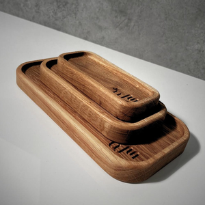 Bandeja Ovalada de Madera Ecológica de Alta Calidad, Estilo Japandi, Tamaño Personalizado para Uso en el Hogar y Restaurantes a Precios Bajos - Product Image 1