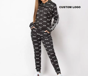 Survêtement pour femmes de style tendance, 100% coton, décontracté, hiver, uni, polaire, taille élastique, lavable, séchage rapide, style haut de gamme, best-seller - Product Image 6