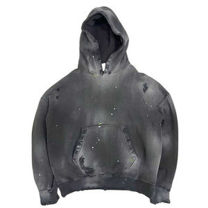 Sudadera con Capucha para Hombre, Efecto Desgastado, Tejido Grueso de 400 g/m², en Oferta - Product Image 1