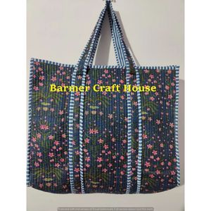 Bolso Tote Acolchado Multicolor, Resistente al Agua, con Forro de Algodón, Cierre de Cremallera Hecho a Mano, para Todas las Temporadas - Product Image 6