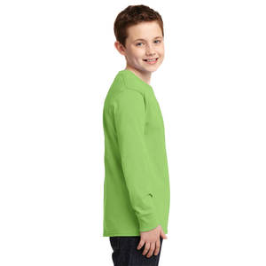 Camiseta de manga larga para niños Camiseta de manga larga con cuello redondo para niños Algodón suave 3-14 años - Product Image 3