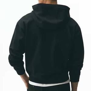 Sweat à capuche double couche en molleton 100% coton MOVATEXTILE Basics pour homme, coupe ample, col à capuche, sweat à capuche lourd - Product Image 5