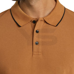 Polo de verano de marca personalizada para hombre, nueva moda informal, transpirable, de algodón, manga corta, jersey liso, camiseta sólida de talla grande - Product Image 5