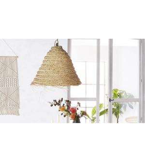 โคมไฟแชนเดอเลียหวายหญ้าทะเลราฟเฟอร์โป๊ะทอสีปรับแต่งขนาดได้สำหรับบ้านคาเฟ่ - Product Image 3