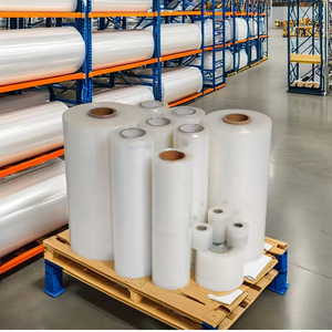 Film étirable transparent le plus vendu, 1 rouleau, résistant à l'humidité, LLDPE PE, film rétractable pour l'agriculture et l'alimentation, sac en plastique souple - Product Image 5