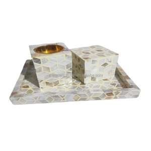 Brûleur à oud en nacre de qualité supérieure avec insert en laiton et cadre en bois de santal, usage religieux indien pour cadeaux de Ramadan - Product Image 4