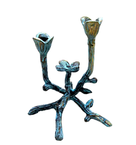 Candelabros de Metal con Acabado Cerámico Blanco, Multicabezas, Iluminación Intensa, Decoración para el Hogar o Navidad, Artesanía India a Bajo Precio - Product Image 2