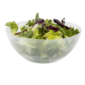 2 ciotole di plastica satinata 26 cm di diametro 3.5 L di capacità riutilizzabile per insalate e verdure - Product Image 1