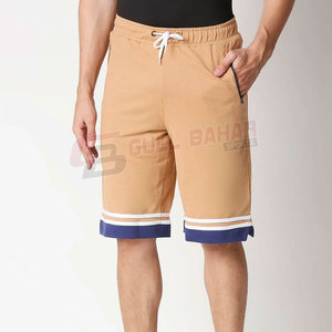 Pantalones Cortos Casuales de Cintura Media para Hombre, Cómodos, de Mezcla de Algodón Suave, Estilo Urbano, Bolsillos Funcionales, Diseño Sólido, Tejido No Tejido, de Secado Rápido - Product Image 1