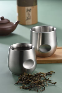 Tasse à bière/café de taille personnalisée en acier inoxydable moderne écologique martelé à la main de qualité supérieure - Product Image 5