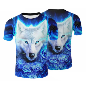 2024 Camiseta con estampado de sublimación para hombre, camiseta de talla impresa con logotipo a la moda, camiseta de manga corta de verano para hombre, servicio OEM de tarifa al por mayor - Product Image 1