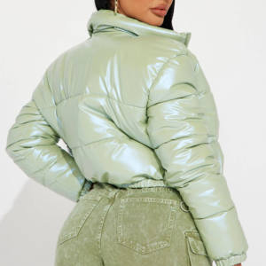 Parka Acolchada Personalizada 2026 para Mujer, Ropa de Invierno Larga con Cierre y Logotipo, Impermeable, Rellena de Algodón, Tallas Grandes - Product Image 4