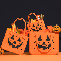 Bolsa de EVA Resistente con Logotipo Personalizado, Artículos Esenciales para Halloween, Sin BPA, Color Sólido, Impermeable, Bolsa de Goma, Cesta de Regalo para Niños, Fiesta