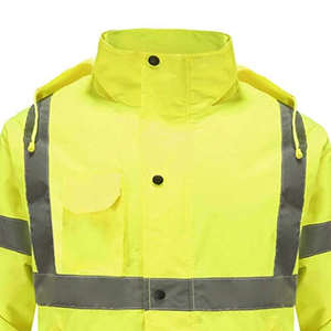 Waterproof Lightweight <b>Reflective</b> Hi Vis Construction Safety <b>Jacket</b> for <b>Men</b> Reasonable Price Best Safety <b>Men's</b> <b>Jackets</b> - Product Image 4