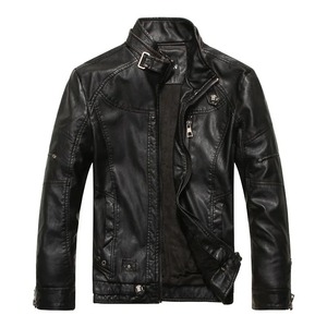 Chaqueta de Cuero Personalizada para Hombre 2025, Cuello Mao, Informal, Transpirable, de Secado Rápido, Diseño de Moda de Alta Calidad para Invierno - Product Image 4