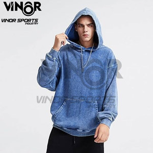 เสื้อฮู้ดฟอกสีกรดสำหรับผู้ชายเสื้อแนวสตรีทเสื้อสเวตเชิ้ตแบบกำหนดเองได้สำหรับทุกเพศแฟชั่นผ้าคอตตอน100% ลูกปัดฤดูร้อน - Product Image 5