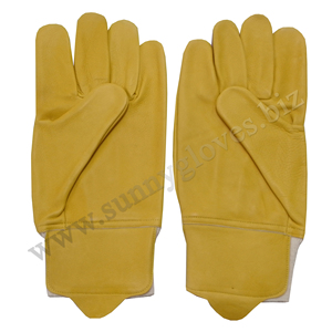 <b>Driver</b> <b>Gloves</b> Buffalo Leather Work <b>Glove</b> Cut Resistant Safety <b>Glove</b> Keystone Thumb Straight Cut Top Grain Leather - Product Image 1