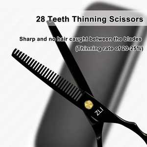 Ciseaux de coupe de cheveux professionnels 6 pouces ciseaux de coiffure bord rasoir lames tranchantes ciseaux de coupe de cheveux japon 440c acier inoxydable - Product Image 2