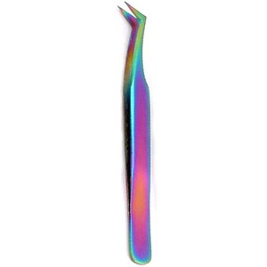 Pince à épiler pour extension de cils Pointe en fibre d'acier inoxydable Couleur personnalisée Accessoires de maquillage pointus Pince à cils - Product Image 2