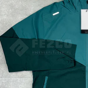 Wholesale Unisex <b>Zip</b>-Up Two Piece Windbreaker <b>Shorts</b> Set Custom Color 100% Polyester Breathable Summer Jogging Wear Own Logo - Product Image 4