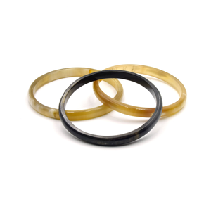 Bracelets en corne de boeuf de buffle naturels et écologiques faits à la main meilleurs bijoux de mode avec un design de couleur naturelle en corne - Product Image 2