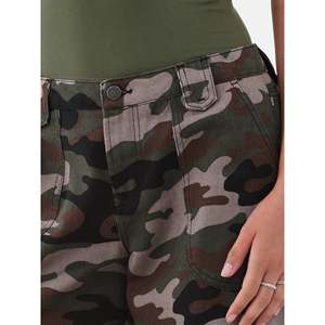 Pantalones de camuflaje para mujer, ropa de calle, moda informal, pantalones cargo con múltiples bolsillos, pantalones de gran tamaño para mujer, ropa táctica para mujer - Product Image 3