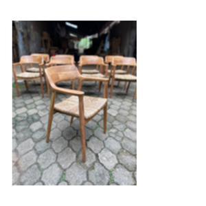 Chaise de salle à manger en bois Hiroshima, chaise de café décontractée, fauteuil simple, mobilier de maison moderne en bois massif – Vente chaude en gros - Product Image 5
