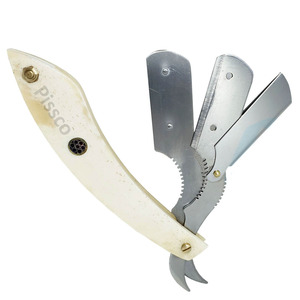 Herramienta de Barbería Personalizada para Salón, Navaja de Afeitar Plegable de Acero Inoxidable para Cortar el Cabello, Navaja Recta de Acero Inoxidable - Product Image 2