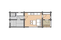 Cabanes en rondins, maison préfabriquée en bois