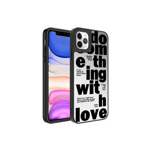 Funda de Silicona Brillante de Lujo a Prueba de Golpes para iPhone 11 Pro, Diseño de Espejo, Protección de Cámara para Chicas, Fundas Traseras Promax - Product Image 1