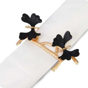 Elegant Contemporary Handcrafted Metal Napkin Ring Decorative <b>Dining</b> <b>Table</b> <b>Ornament</b> Craft Home International for Wedding Party - Product Image 3