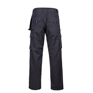 Pantalones de trabajo de algodón y poliéster 100%, pantalones Cargo tácticos para exteriores, pantalones de seguridad elásticos con muchos bolsillos para hombres - Product Image 2