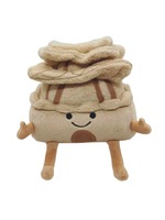 Boneka Mewah Lembut Berbentuk Bangunan Tradisional Kustom, Atap Berlapis Warna Beige, Arsitektur Kartun, Boneka Isi Dakron Bersulam, Pereda Stres